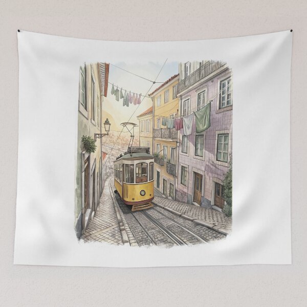 Item preview, Lisbon Tram Scene designed and sold by SignumShop.