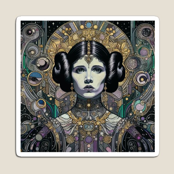 Item preview, Princess Leia – Rebel power in dreamy chic cosmic art designed and sold by El Ojo de Lilith.