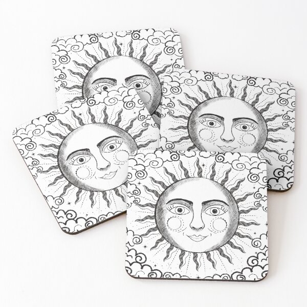 Item preview, Vintage Style Celestial Sun Art designed and sold by Studio Lisa Jayne.