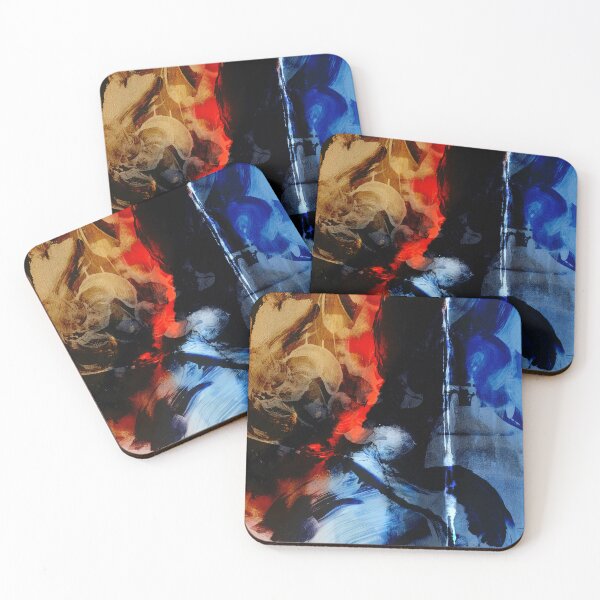 Item preview, Abstract Red And Blue Painting designed and sold by NickDedidis.