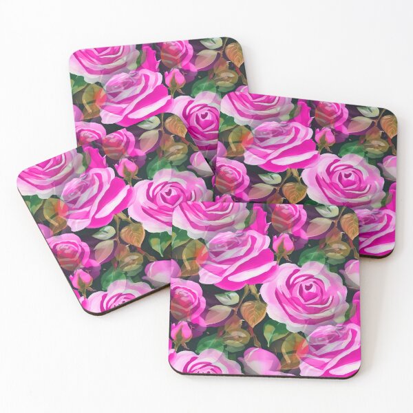 Item preview, Lush Big Roses Fuchsia Pink designed and sold by SilverPegasus.