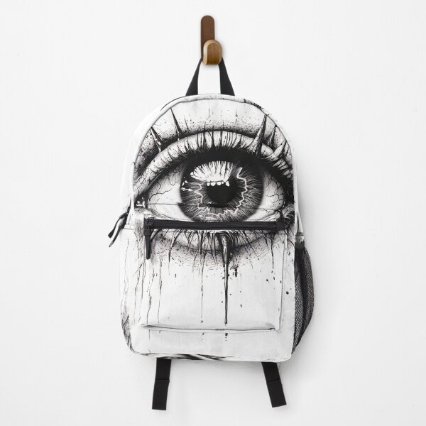 Item preview, Black and white Tattoo design eye with spikes designed and sold by dcrc.