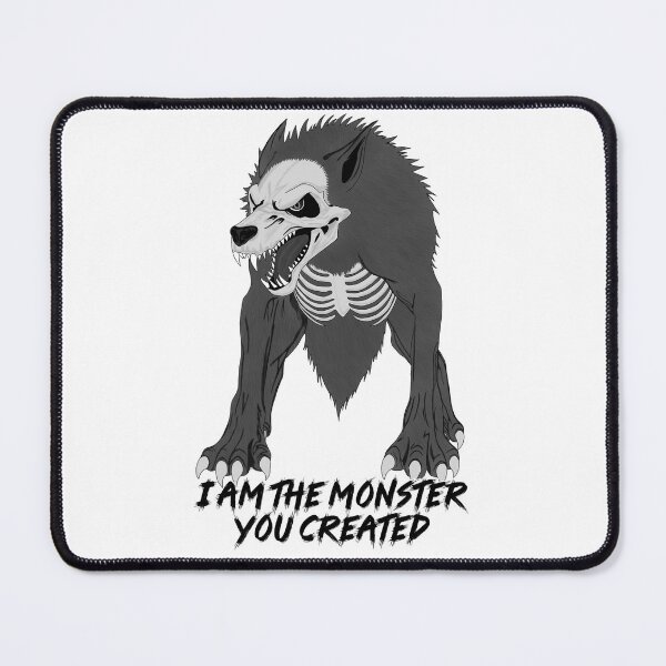 Item preview, Demon Wolf (Greyscale Monster you created Variant) designed and sold by Hexcellent Designs.