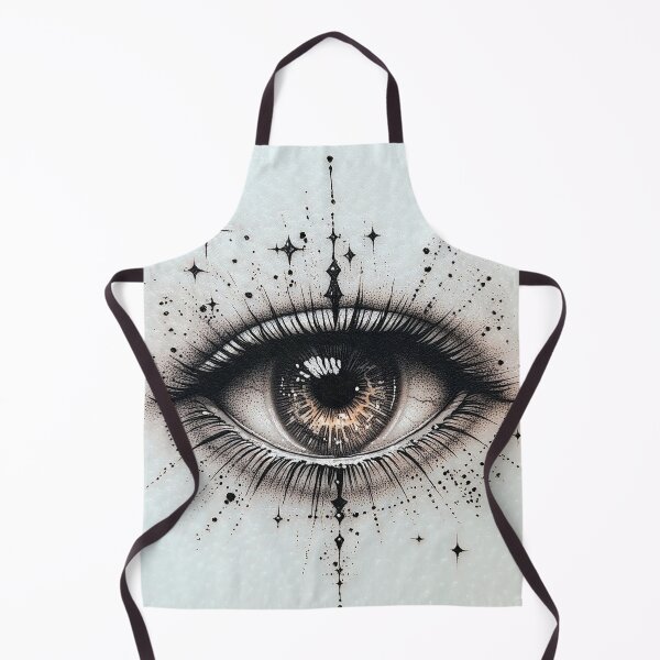 Item preview, Black and white Tattoo design eye with spikes designed and sold by dcrc.