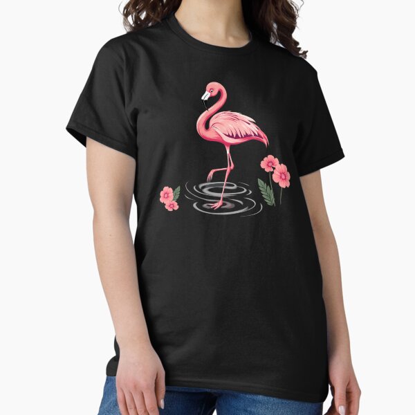 Vista previa del artículo con la obra «Ilustración elegante de flamenco: vibrante diseño de flamenco de dibujos animados para amantes de las aves», diseñado y vendido por Catcreate.
