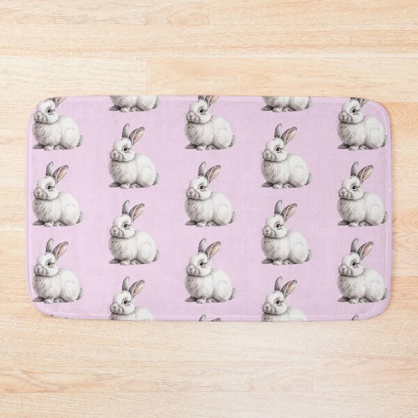 Item preview, Cute Watercolour White Fluffy Bunny  designed and sold by IrisAndIvy.