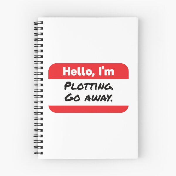 Item preview, Hello, I'm Plotting, Go Away Snarky Nametag designed and sold by AlyssaB1414.