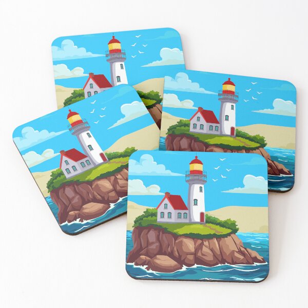 Item preview, Lighthouse in the ocean print. designed and sold by DesignbyAnnaM.