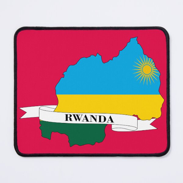 Item preview,  Flag map of Rwanda designed and sold by visual adventures.
