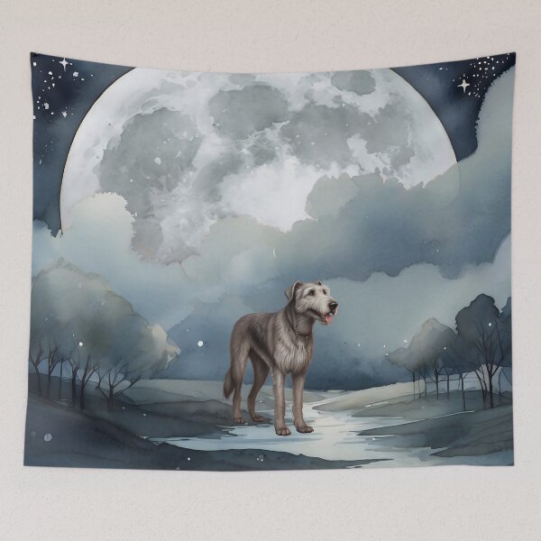 Item preview, Irish Wolfhound In The Moonlight designed and sold by NikkiBear67.