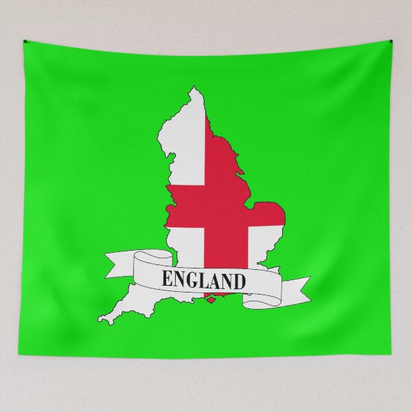 Item preview, england flag map designed and sold by visual adventures.