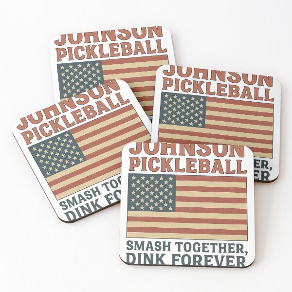 Item preview, Johnson Pickleball Club | Smash Together Dink Forever | Retro USA Shirt designed and sold by Pshemo_ComArt.