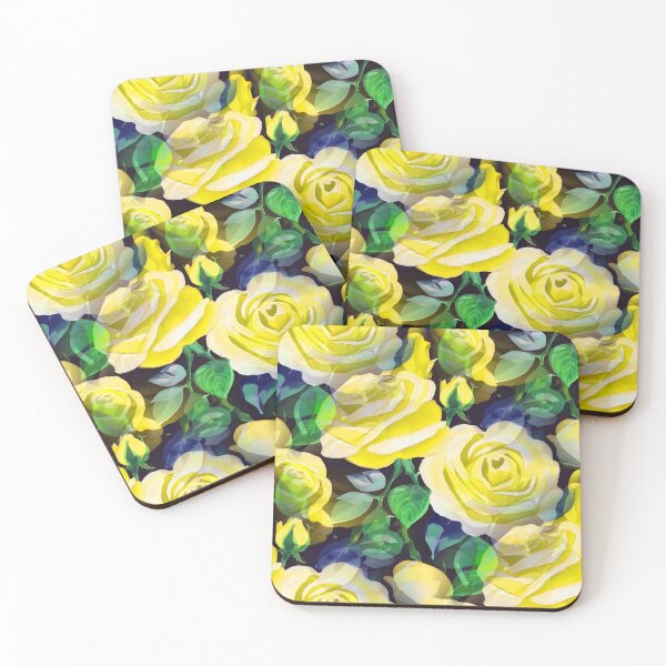 Item preview, Lush Big Roses Yellow designed and sold by SilverPegasus.