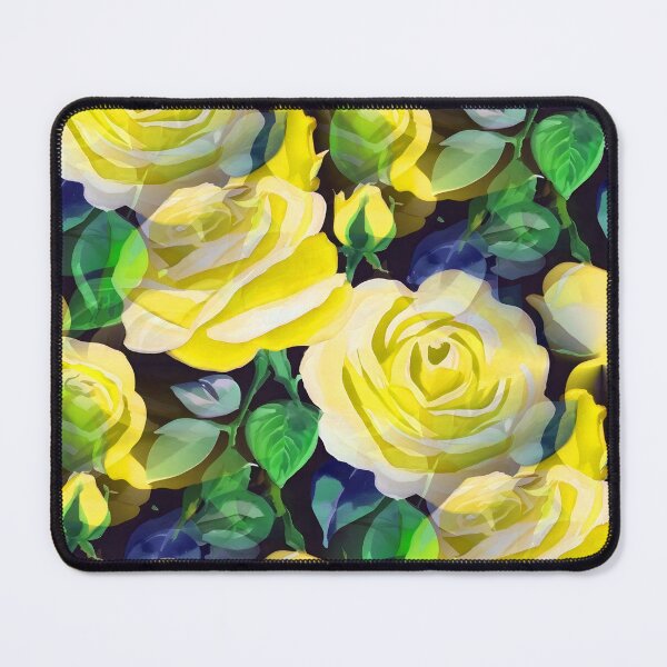 Item preview, Lush Big Roses Yellow designed and sold by SilverPegasus.