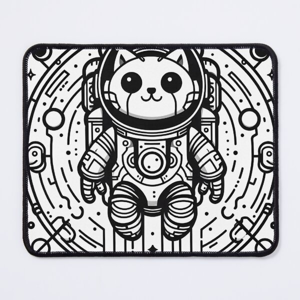 Item preview, Robo Cat  on a Space designed and sold by ArtsyWishesShop.