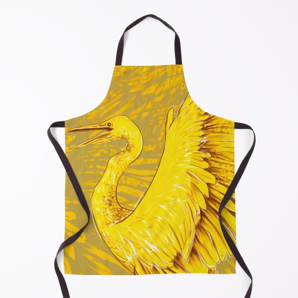 Item preview, Yellow and brown heron designed and sold by Daria Akhapkina.