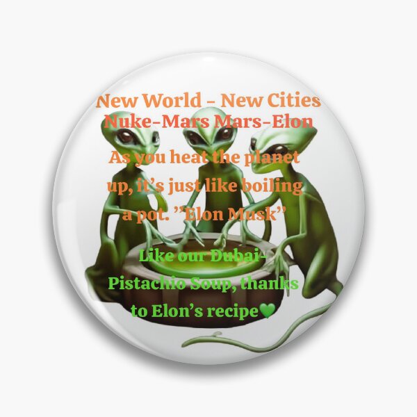 Item preview, Alien or no Alien, Green Alien Dubai Pistachio Soup Sticker designed and sold by SoulArtSara.