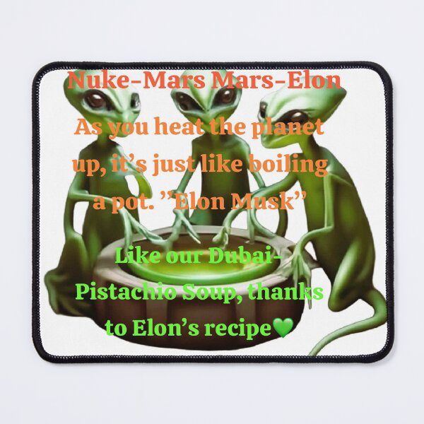 Item preview, Alien or no Alien, Green Alien Dubai Pistachio Soup Sticker designed and sold by SoulArtSara.