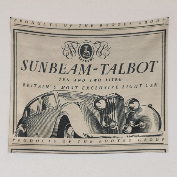 Item preview, Sunbeam-Talbot 1940s Automobile Car Advert designed and sold by thelittleforest.