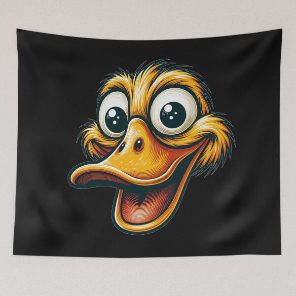 Aperçu de l'œuvre funny Duck with Expressive Eyes and Cheerful Beak créée et vendue par latelierdechris.