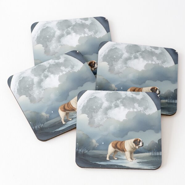 Item preview, St Bernard In The Moonlight designed and sold by NikkiBear67.