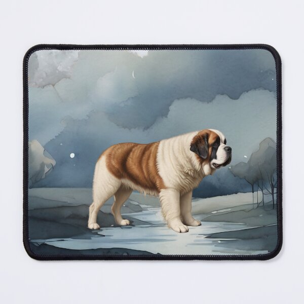 Item preview, St Bernard In The Moonlight designed and sold by NikkiBear67.