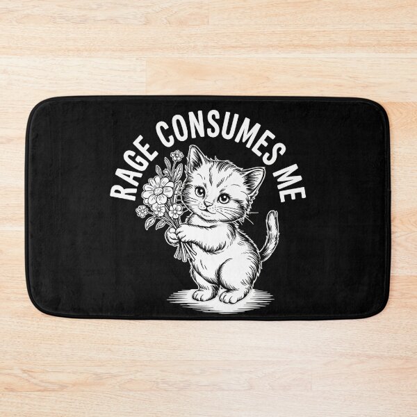 Item preview, Rage Consumes Me | Super Funny Cute Kitten Design designed and sold by Altered Pixels.