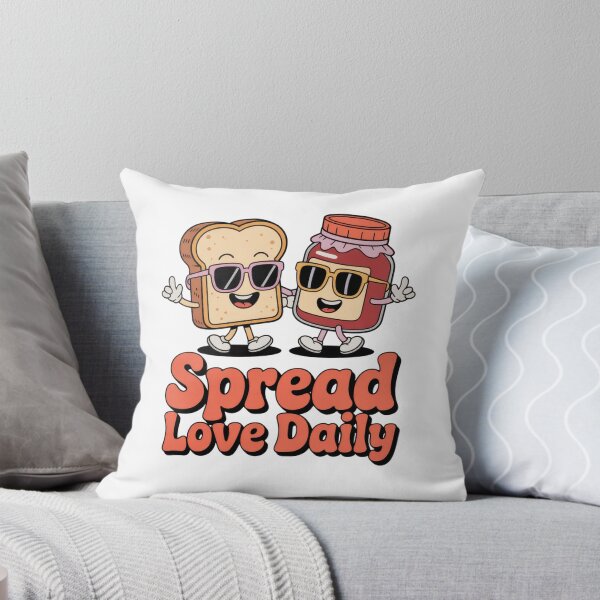 Item preview, Spread Love Daily – Cute Peanut Butter & Jelly Pun designed and sold by EpicMediaShop.