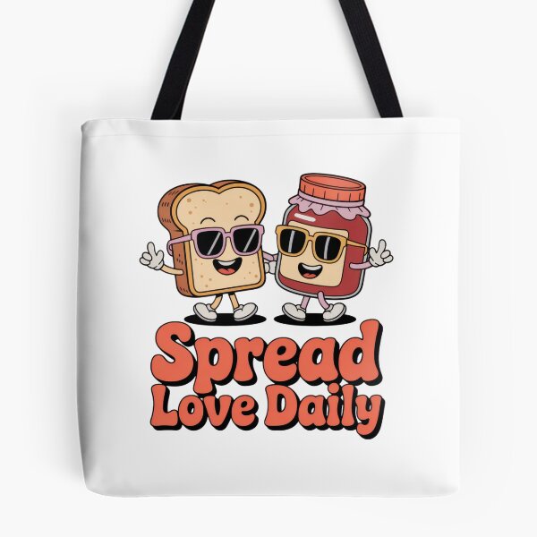 Item preview, Spread Love Daily – Cute Peanut Butter & Jelly Pun designed and sold by EpicMediaShop.