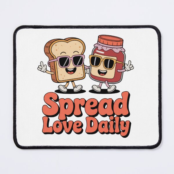 Item preview, Spread Love Daily – Cute Peanut Butter & Jelly Pun designed and sold by EpicMediaShop.