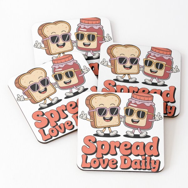 Item preview, Spread Love Daily – Cute Peanut Butter & Jelly Pun designed and sold by EpicMediaShop.