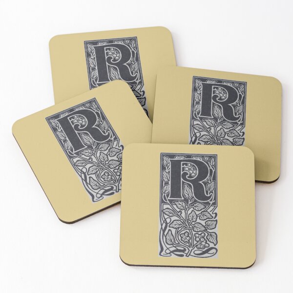 Item preview, Art by Mike Linocut digitally edited, alphabet letter R, combinable designed and sold by allartbymike.