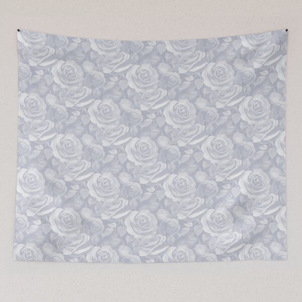 Item preview, Lush Big Roses Gray designed and sold by SilverPegasus.