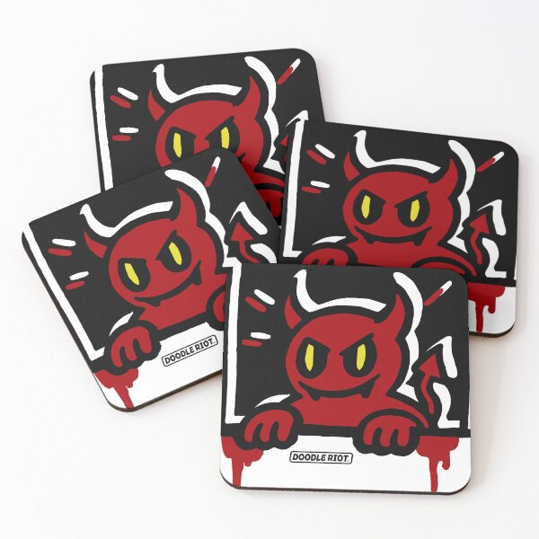 Item preview, Little Devil Stickers– Cute Healing Emotion Series designed and sold by DOODLE RIOT.