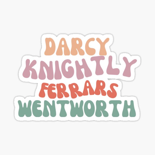 Jane Austen's Heroes Sticker