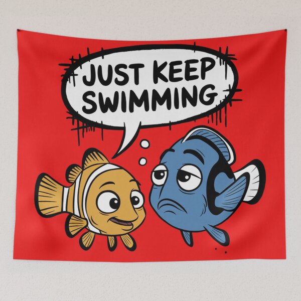 Item preview, Finding Nemo - Just Keep Swimming designed and sold by 123ks.