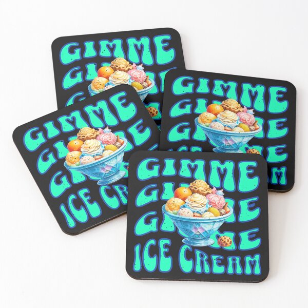 Item preview, Ice Cream Gimme Gimme Gimme Groovy Retro Style designed and sold by ZeptepiTrends.