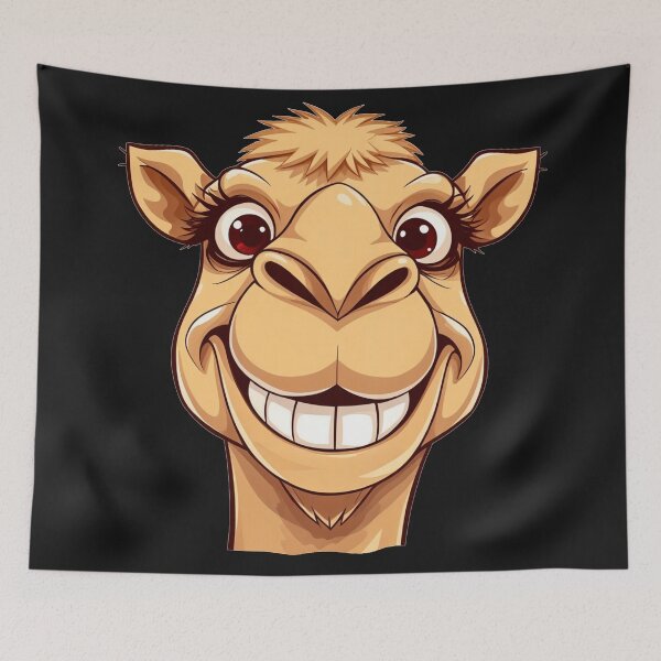 Item preview, Funny Camel with Charming Smile and Expressive Features designed and sold by latelierdechris.