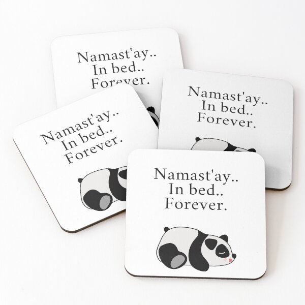 Item preview, Namaste in bed designed and sold by whatthefoxsays.