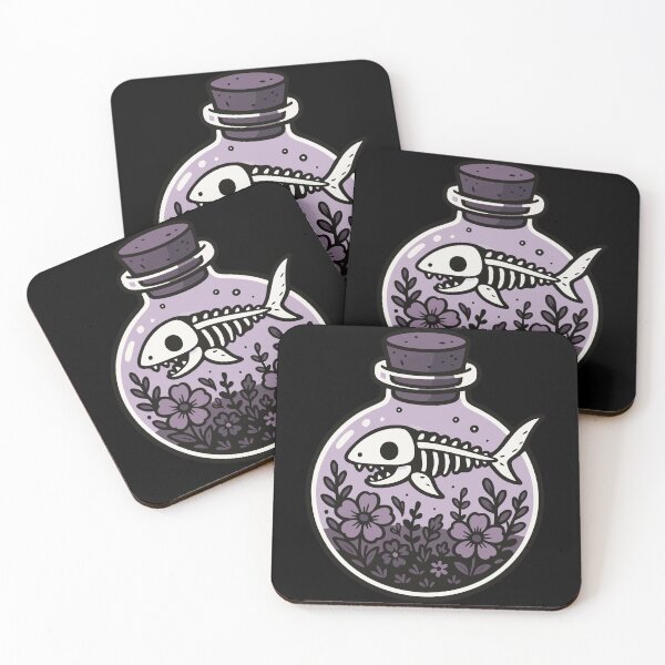 Item preview, Fish Skeleton In Floral Garden  designed and sold by TomFrontierArt.