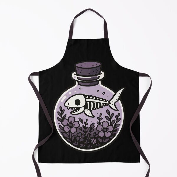 Item preview, Fish Skeleton In Floral Garden  designed and sold by TomFrontierArt.