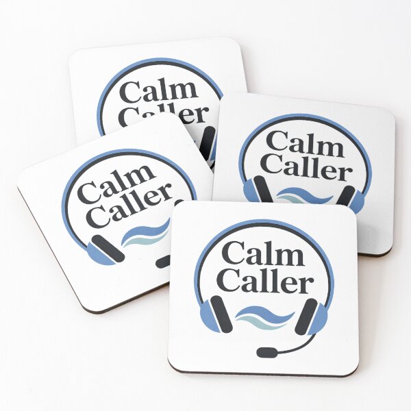 Item preview, Calm Caller Headset Logo – Relaxed Customer Support Vibes designed and sold by Taans-Creation.