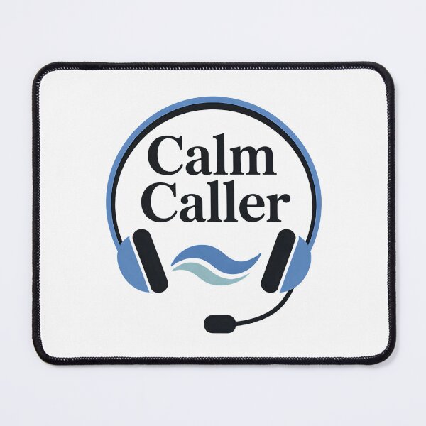 Item preview, Calm Caller Headset Logo – Relaxed Customer Support Vibes designed and sold by Taans-Creation.