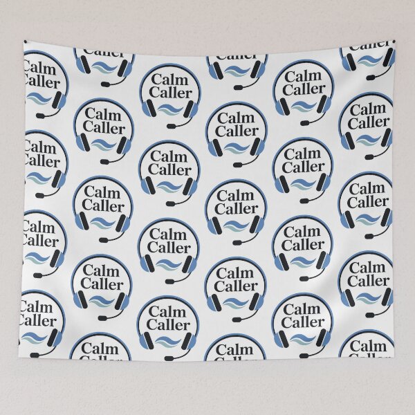 Item preview, Calm Caller Headset Logo – Relaxed Customer Support Vibes designed and sold by Taans-Creation.