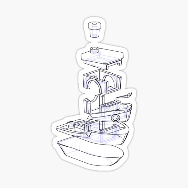 Item preview, Diagramme de Benchy éclaté designed and sold by hungryjoewarren.