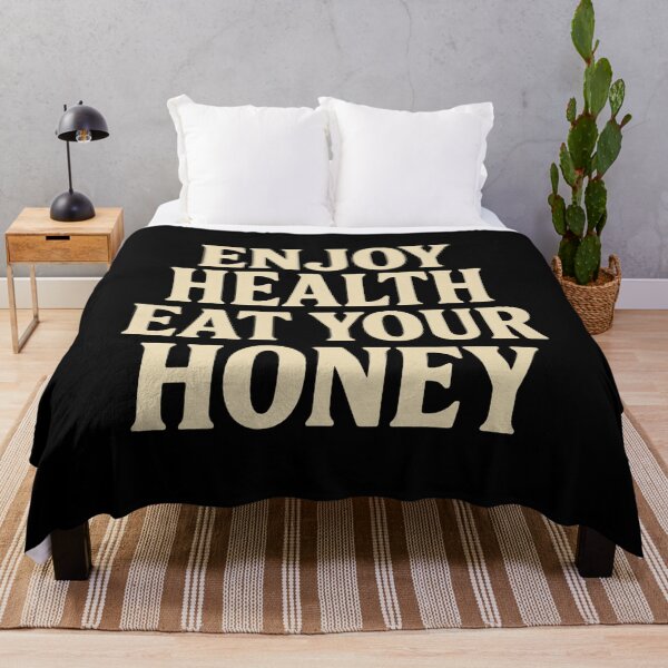Item preview, Enjoy Health Eat Your Honey – Minimalist Vintage Typography Design designed and sold by ALITOPRINCE.