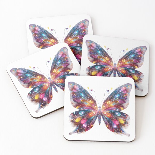 Item preview, Colorful Glassy Butterfly designed and sold by GloriousArtSKD.