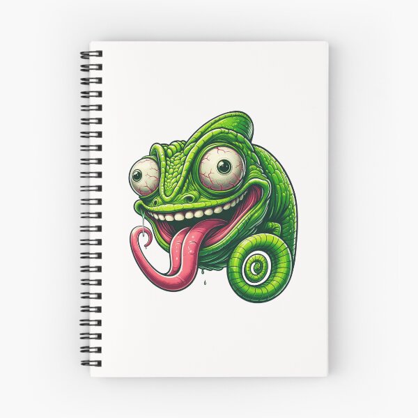 Item preview, Funny Chameleon with Exaggerated Features designed and sold by latelierdechris.