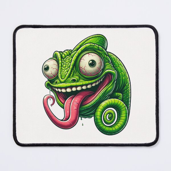 Item preview, Funny Chameleon with Exaggerated Features designed and sold by latelierdechris.