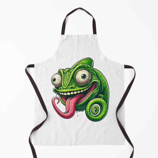 Item preview, Funny Chameleon with Exaggerated Features designed and sold by latelierdechris.